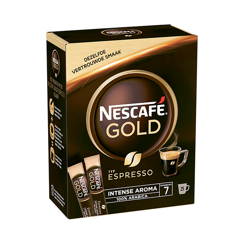 Bestel hier de NESCAFÉ GOLD Espresso Sticks Nescafé NL